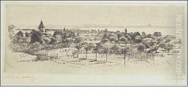 Landscapewith River And Church - view 1