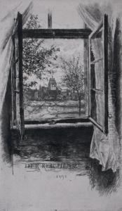 A Group Of Ten Prints Depicting German Landscapes Andarchitecture by Peter Von Halm