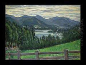 Blick Von Tegernsee Nach Bad Wiessee