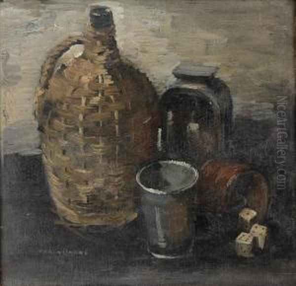 Dice, Bottles Andglass - view 1