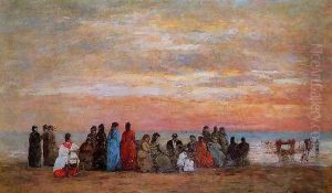 Figures on the Beach at Trouville
