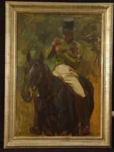 Reiter Zu Pferd by Robert Von Haug