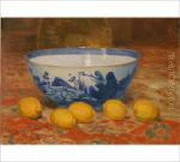 Still Life With Bowl And Lemons - view 1