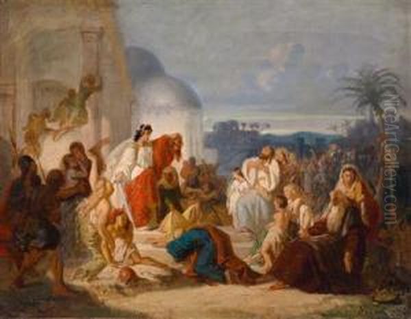 Judith Zeigt Ihrem Volk Das Abgeschlagene Haupt Des Holofernes - view 1