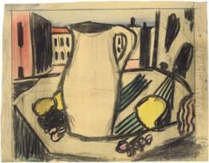 Stilleben Am Fenster Vi by Werner Von Heldt