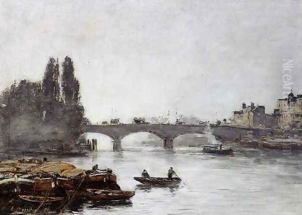 Rouen, the Pont Corneille, Fog Effect - view 1