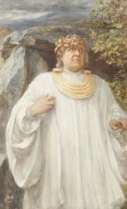 Hwfa Mon, Arch-druid Of Wales by Sir Hubert von Herkomer