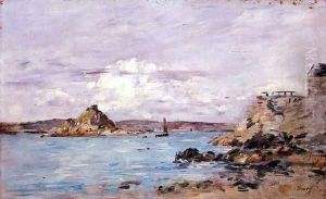 The Bay of Douarnenez c.1895-97 by Eugene Boudin