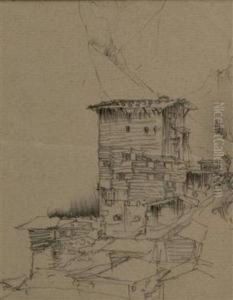 "landschaft" by Fritz Von Herzmanovsky-Orlando