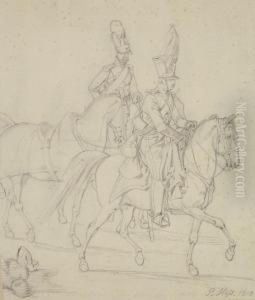 Zwei Berittene Soldaten