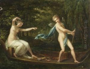 Amor Und Psyche Im Kahn by Philipp Friedrich Von Hetsch