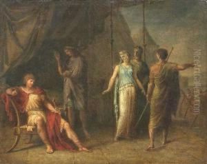 Briseis Is Brought To Achill by Philipp Friedrich Von Hetsch