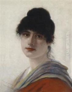Portrait Of A Venetian Woman by George Von Hoesslin