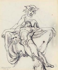 The Body Of Sarpedon Being Conveyed To Lycia by Theodor Von Holst
