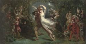 Dance Macabre, A Scene Inspired By Goethe's Faust by Theodor Von Holst