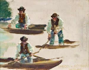 Figurenstudien (mann Im Boot) by Theodor von Hormann