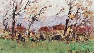 Hauser Im Wald by Theodor von Hormann
