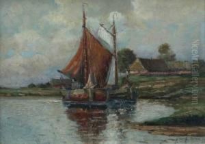 Norddeutsche Kustenlandschaft by Gottfried Von Hoven