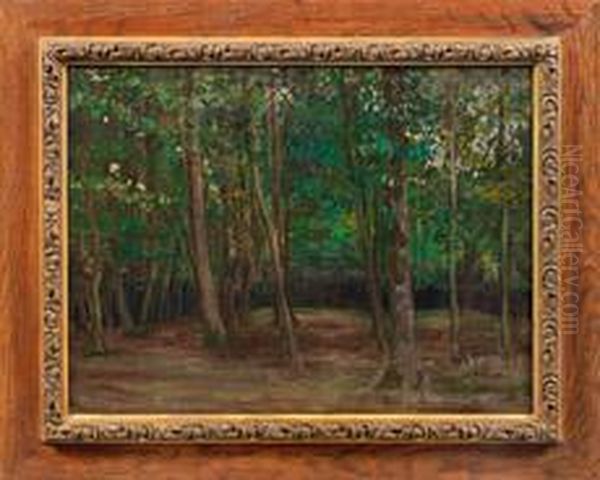 Impressionistischelandschaft Mit Blick Auf Einen Waldrand - view 1