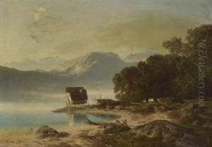 Gebirgssee. by Stanislas Graf Von Kalckreuth