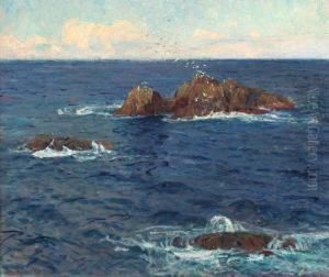 Felsen Im Meer by Egon Oskar Von Kameke
