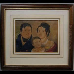 Family Portrait by Ignaz Von Karmanski