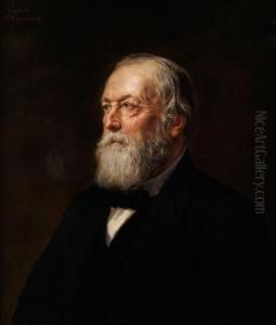 Portrait Eines Bartigen Herren