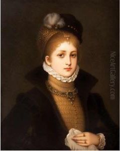 The Renaissance Beauty Depicted In Three-quarter Profile