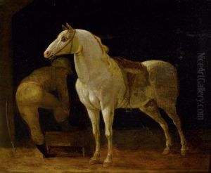 Horse And Jockey by Wilhelm von Kaulbach