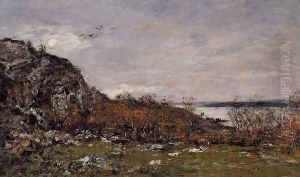 The Mouth of the Elorn in the Area of Brest by Eugene Boudin