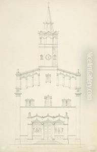 Entwurf Zum Projekt Einer Griechischen Kirche by Leo Von Klenze