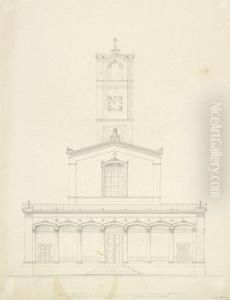 Fassaden-entwurfe Zu Einer Griechischen Kirche by Leo Von Klenze