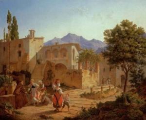 In The Sabine Mountains. 1828. by Leo Von Klenze