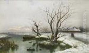 The Snowy Banks Of The River by Iulii Iul'evich (Julius) Klever