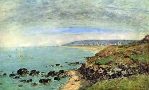 Atlantic coast at Bénerville by Eugene Boudin
