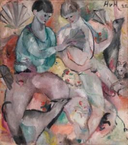 Les Garcons Aux Eventails by Helmut Hugel Von Kolle