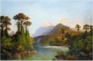 A Bay With Mountains Beyond, Ceylon