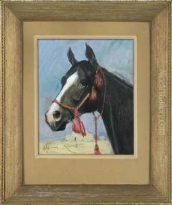 Horse Head by Wojciech Von Kossak