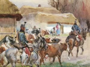 Scena Historyczna by Wojciech Von Kossak