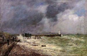 Le Havre, A Gust of Wind at Frascati by Eugene Boudin