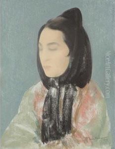 Portrait Of A Lady by Joseph Von Kramer