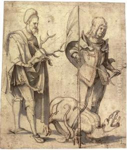 Saint Hubert And Saint George - view 1