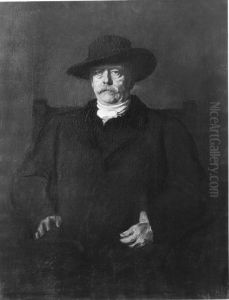 Otto Furst Von Bismarck by Lenbach Franz Von