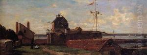 Le Havre, the Frencois I Tower (aka François 1 Tower) by Eugene Boudin