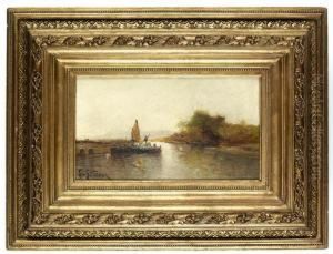 Flusslandschaft Mitfahre by Leo Von Littrow