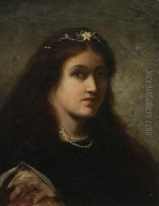 Bildnis Einer Jungen Frau by Ludwig Von Lofftz