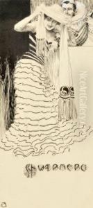 Dame Im Faschingskostum,
Herr Als Pierrot by Mila Von Luttich