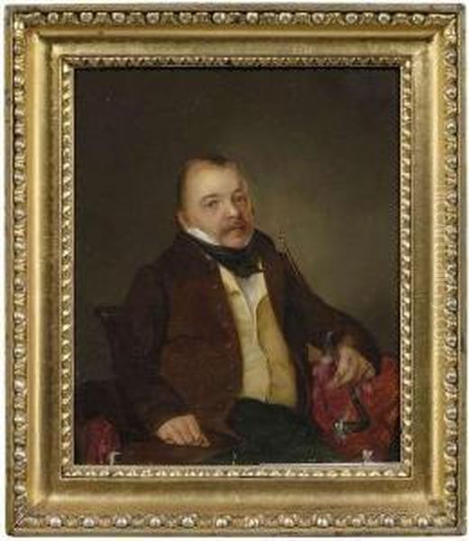 Portrait Of Count Vicrai With A Pipe. - view 1