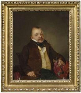 Portrait Of Count Vicrai With A Pipe.