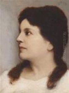 Portrait Of A Young Woman by Gabriel Cornelius Von Max